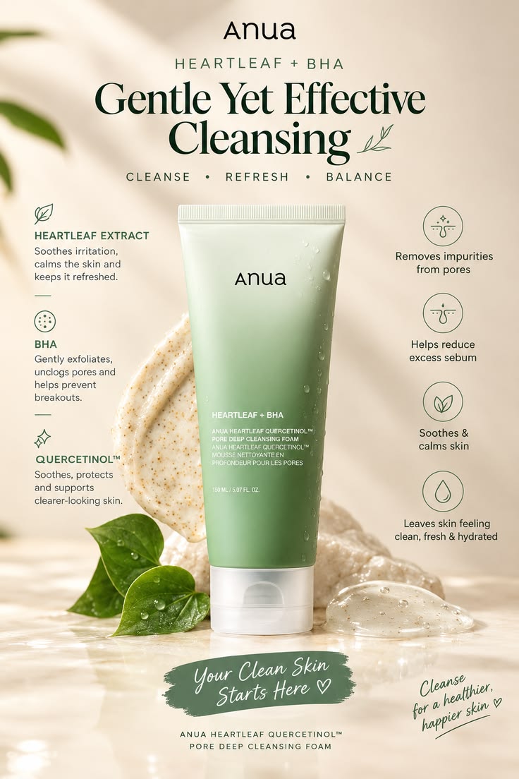 Anua Heartleaf + BHA Pore Deep Cleaning Foam